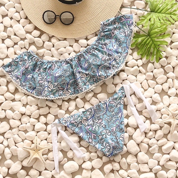 RELISTING SIZES LARGE & XLARGE AVAILABLE off-shoulder bikini - Picture 3 of 6